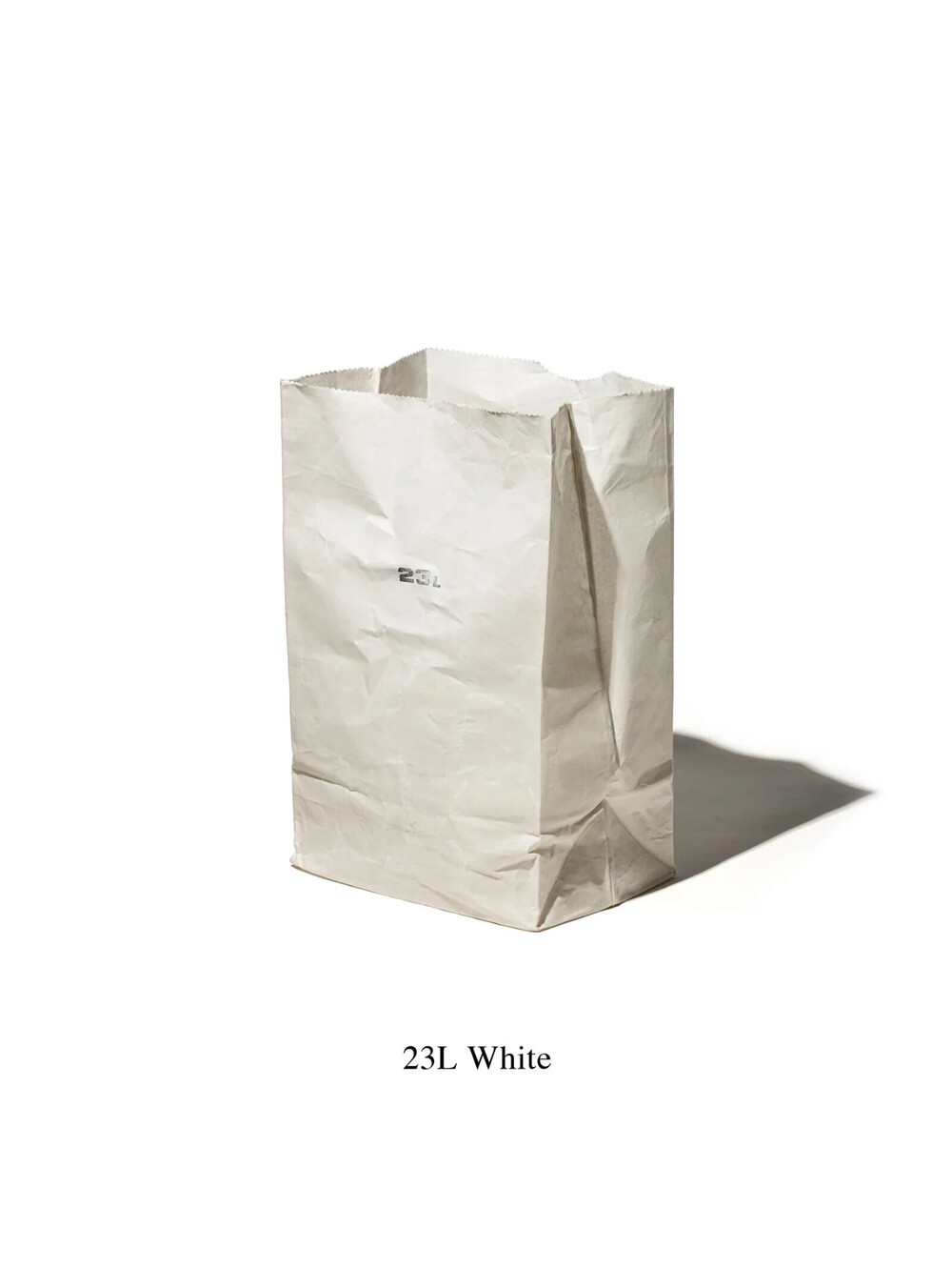 Puebco Waxed Cotton Grocery Bag White Large 23L Reusable Storage Bag La Garconne